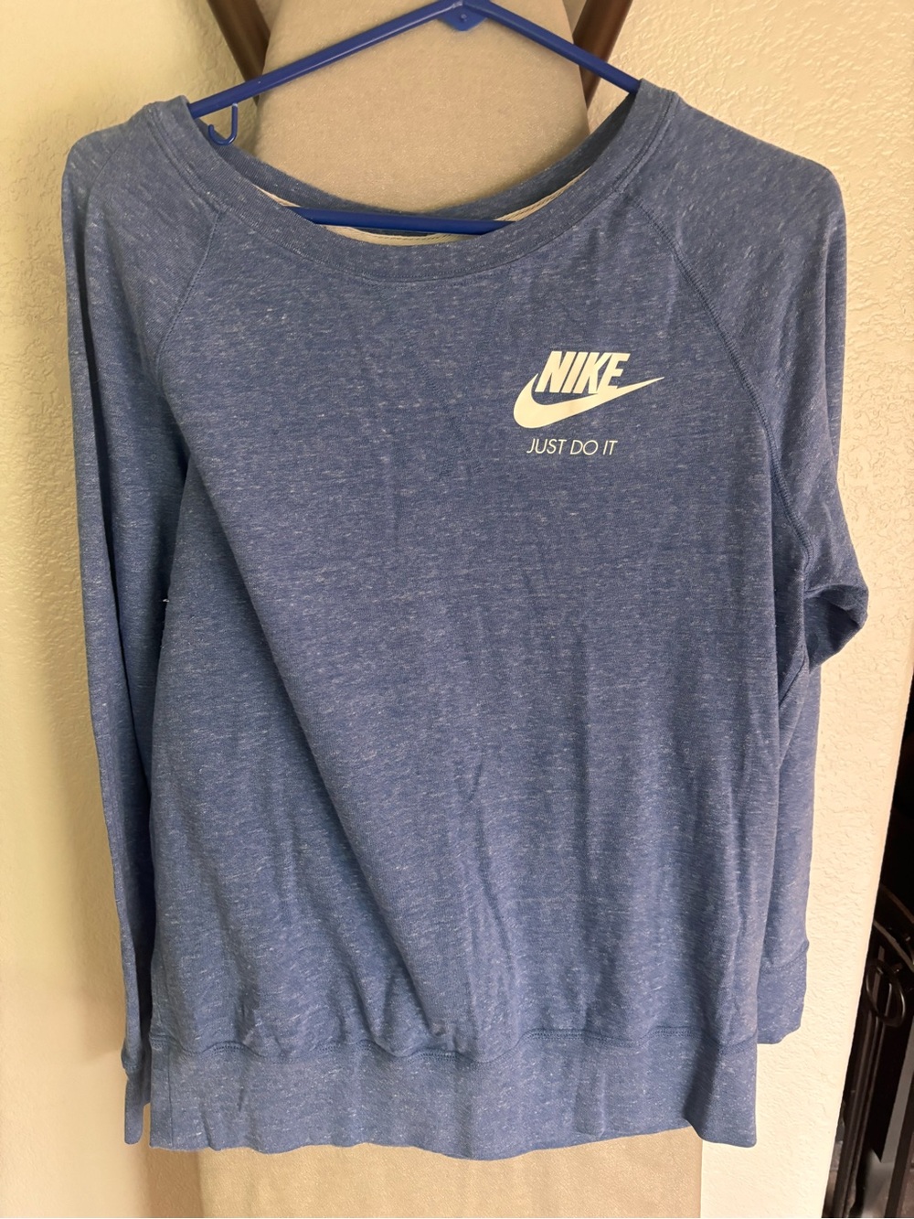 Nike Light Blue Crewneck T-Shirt with White Swoosh
